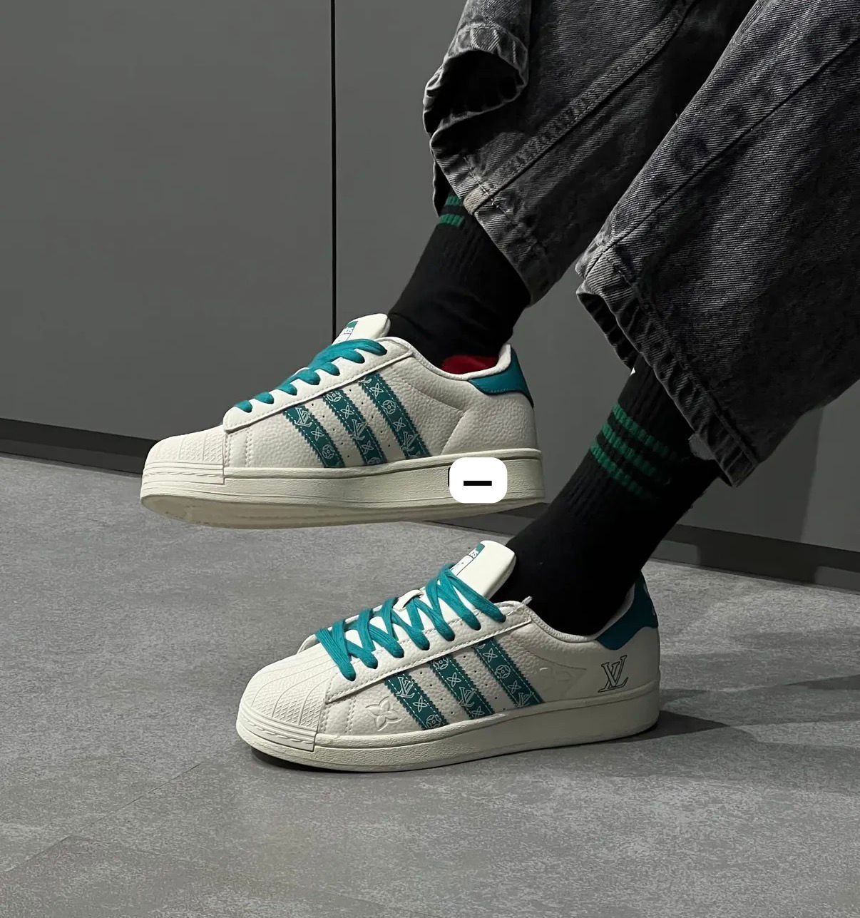 ADIDAS ORIGINALS SUPERSTAR X LOUIS VUITTON EMBOSSED
